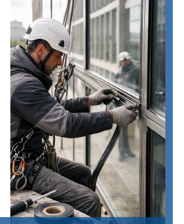 Ремонт витражных конструкций в Ессентуках от 3569 р. | ВЫСОТНИК-Ссн