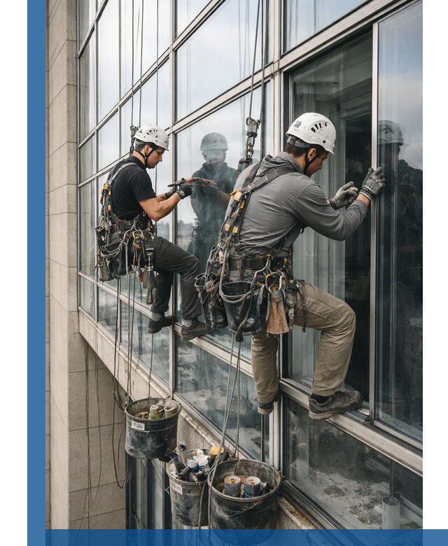 Ремонт витражных конструкций и фасадного остекления в Ессентуках