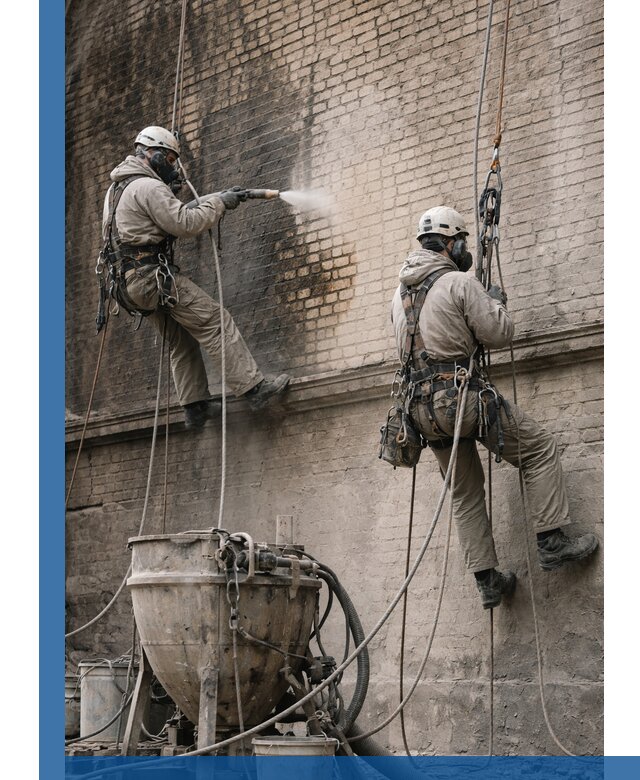 Пескоструйная очистка фасадов в Ессентуках профессионально