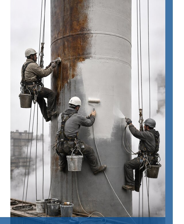 Покраска дымовых труб в Ессентуках от 8667 р. | ВЫСОТНИК-Ссн