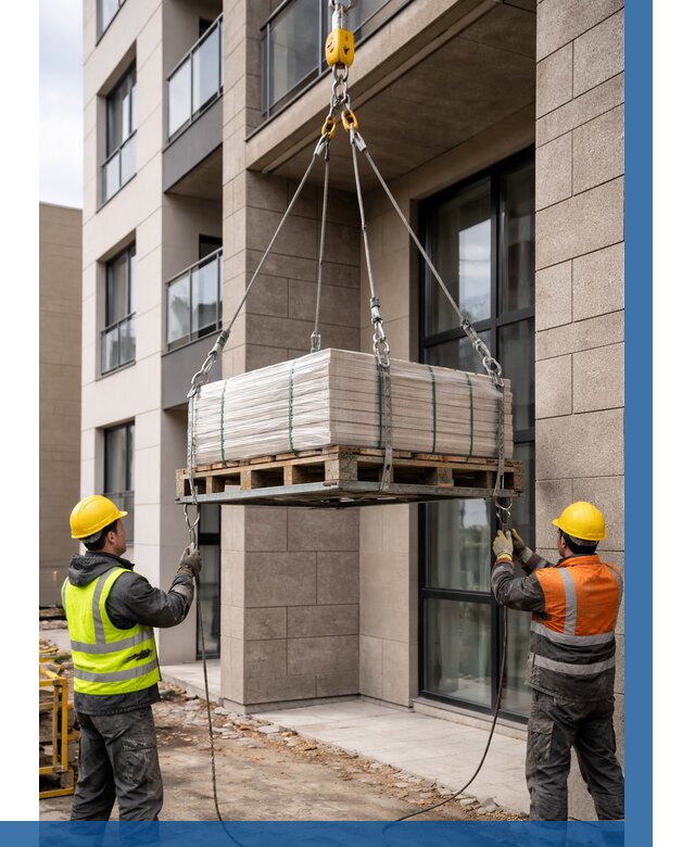 Подъем керамогранита на этаж в Ессентуках от 3569 р. | ВЫСОТНИК-Ссн