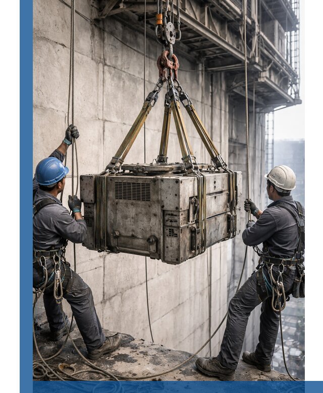 Такелажные работы на высоте, подъем и монтаж грузов в Ессентуках