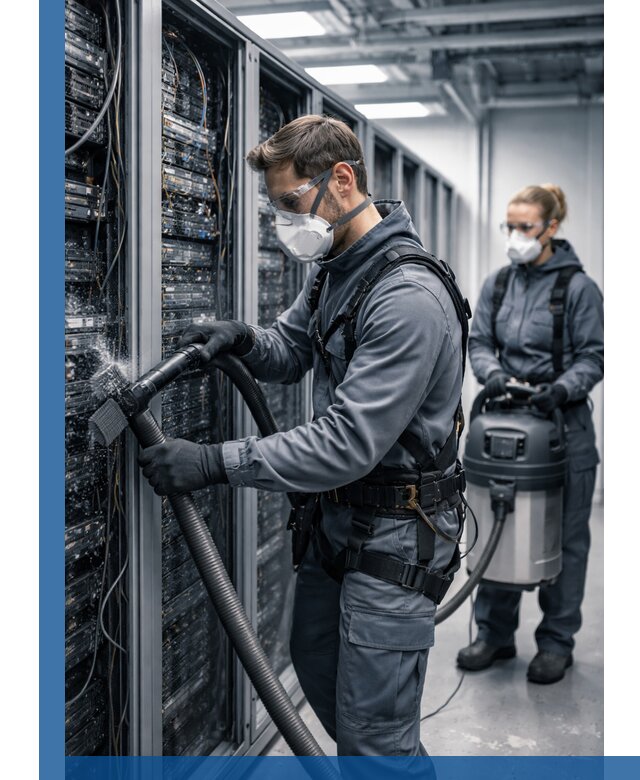 Обеспыливание серверной комнаты в Ессентуках, профессиональная очистка