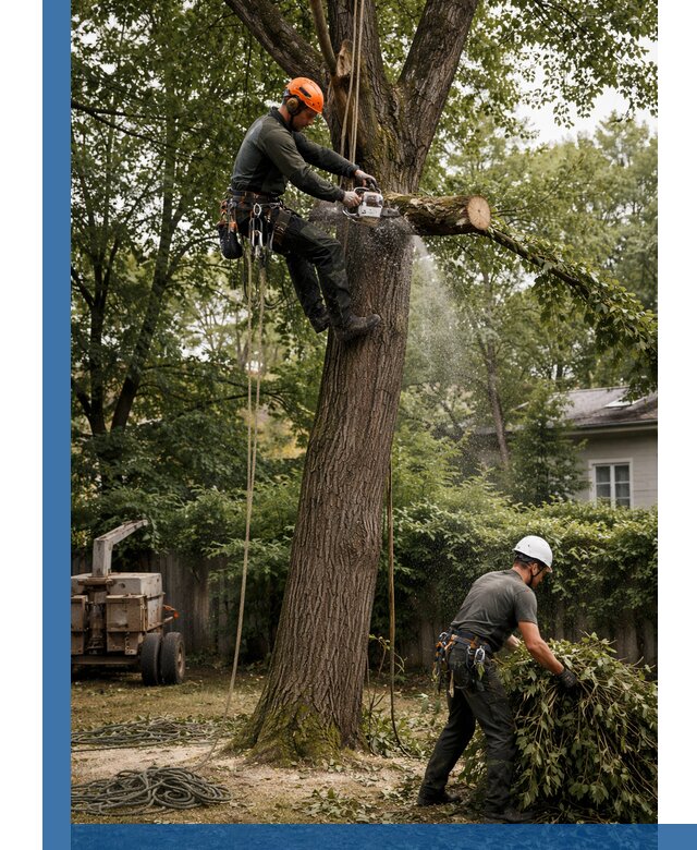 Кронирование деревьев в Ессентуках, безопасная высотная обрезка
