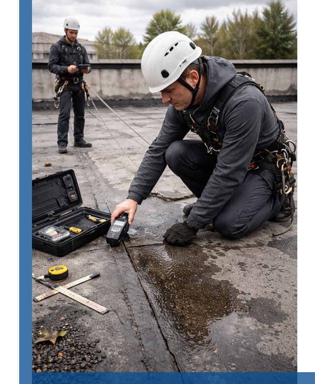 Обследование кровли на протечки и выявление дефектов в Ессентуках