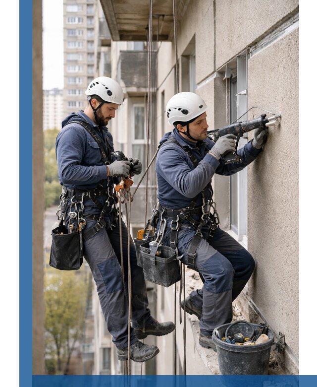 Промышленные альпинисты высотные работы и монтаж в Ессентуках